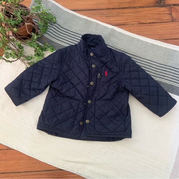 Ralph Lauren Toddler Quilted Snap Front Chore Coat - Picture 1 of 7